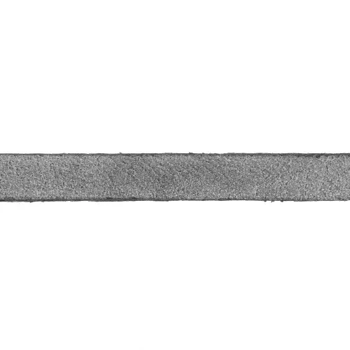 Laccetto cuoio mm. 5x2 Argentato x30cm