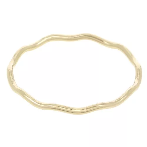 Anello finemente ondulato - Misura 57 - Gold filled x1