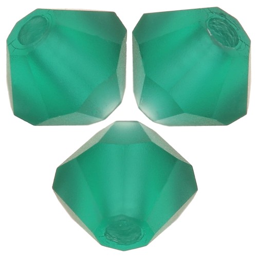Biconi Preciosa 4 mm - MC Bead Rondell - Emerald Matt x30