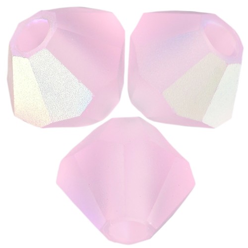 Biconi Preciosa 4 mm - MC Bead Rondell - Pink Sapphire AB Matt x30