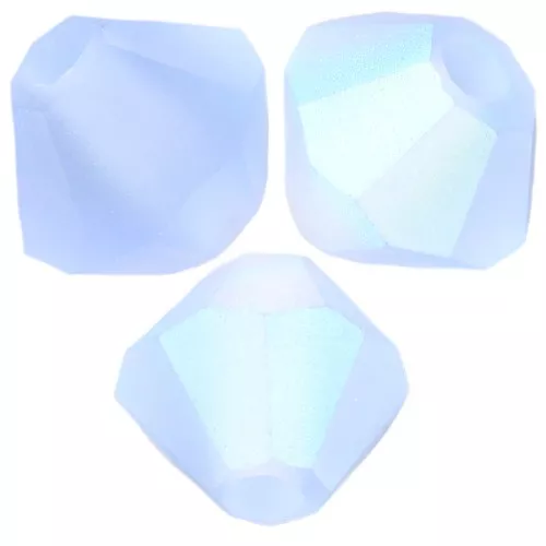 Biconi Preciosa 4 mm - MC Bead Rondell - Light Sapphire AB Matt x30