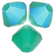 Biconi Preciosa 4 mm - MC Bead Rondell - Emerald AB Matt x30|raw }}