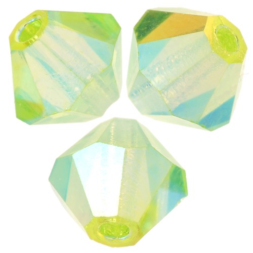 Biconi Preciosa 4 mm - MC Bead Rondell - Limecicle AB 2X x30