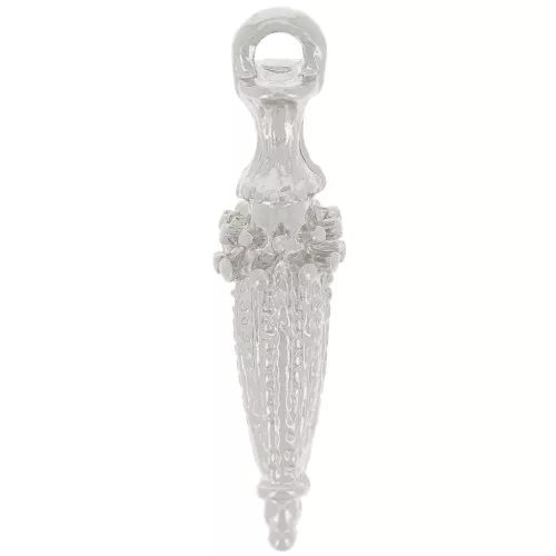 Pendente a punta di pendolo etnico 24x6 mm - Argento x1