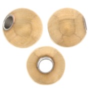 Perline rotonde da 4 mm - Acciaio inossidabile 316L dorato x100