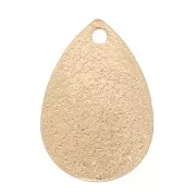 Zecchini goccia effetto diamante 13,5x9 mm - dorato x1