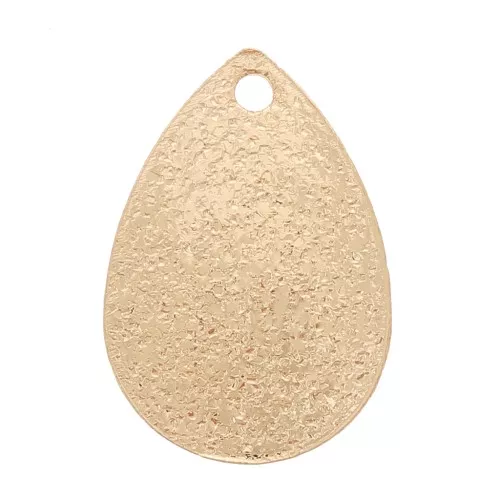 Zecchini goccia effetto diamante 13,5x9 mm - dorato x1