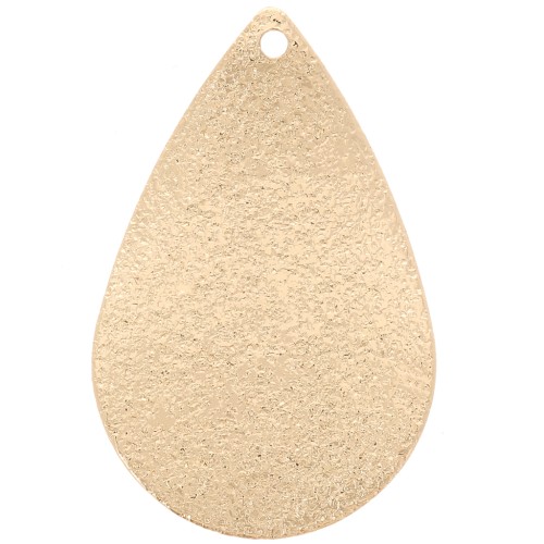 Zecchini goccia effetto diamante 25,5x16,5 mm - dorato x1