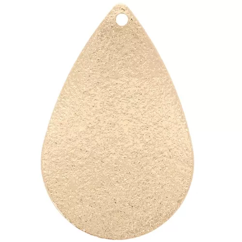 Zecchini goccia effetto diamante 25,5x16,5 mm - dorato x1