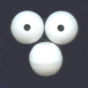 Perle tonde mm. 4 Opaco White  x50|raw }}