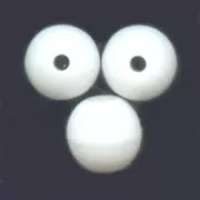 White - Perles en verre tchèque rondes 4 mm Opaque White x50 Perles en verre tchèque rondes 4 mm Opaque White x50