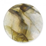 Cabochon tondo sfaccettato mm. 18 Labradorite|raw }}
