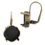 Orecchini con ganci chiusi castone cabochon 4470 mm. 12 bronzo x2|raw }}
