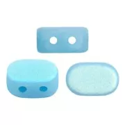 Perle in vetro Lipsi® di Puca® 4x6 mm - Opaque Aqua AB Mat x10g