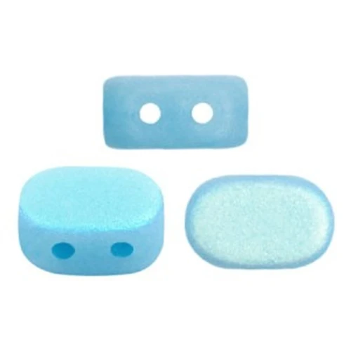 Perle in vetro Lipsi® di Puca® 4x6 mm - Opaque Aqua AB Mat x10g