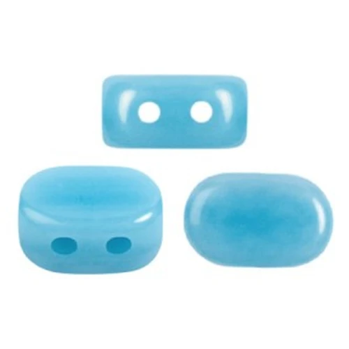 Perle in vetro Lipsi® di Puca® 4x6 mm - Opaque Aqua x10g