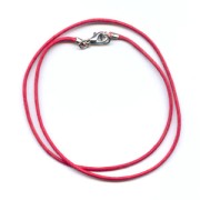 Girocollo cotone cerato mm. 1,5 rosso|raw }}