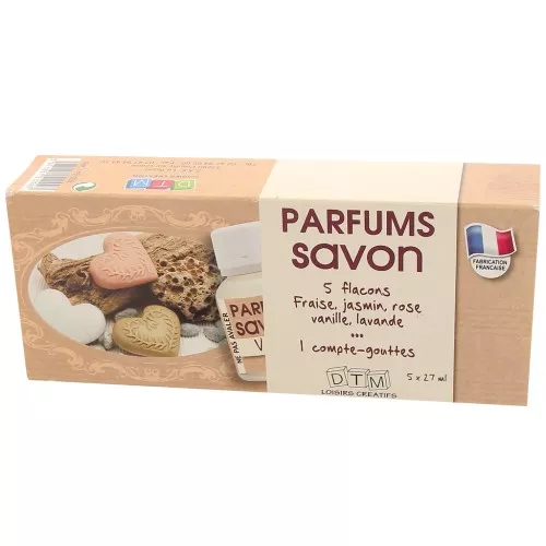 Set di 5 profumi per sapone da 27 ml con contagocce