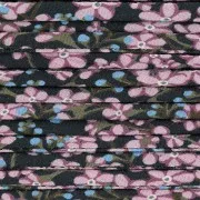 Cordoncino in tessuto Liberty - Anice stellato - Nero - Lilla - Blu x1m