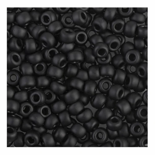 Rocaille Miyuki 8/0 401F - Black Mat x8g