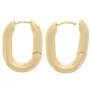 Monachelle ovali 22x16 mm - placcato oro 3 micron x2