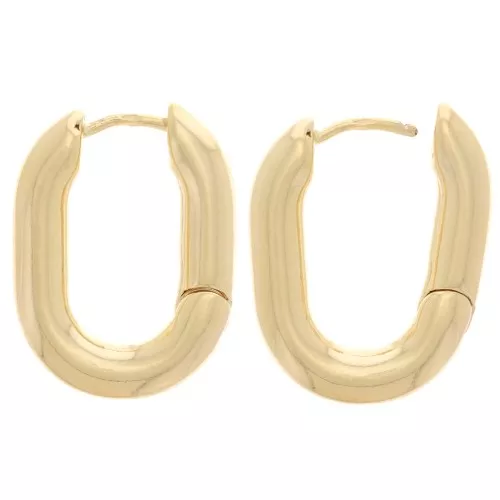 Monachelle ovali 22x16 mm - placcato oro 3 micron x2