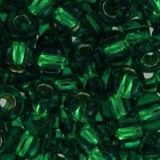 Rocaille Miyuki 8/0 27 - Dark Emerald Silverline|raw }}