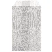 Confezione di carta 7x12 cm - lucertola - Argento - Bianco x1