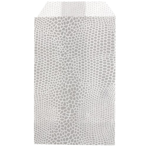 Confezione di carta 7x12 cm - lucertola - Argento - Bianco x1