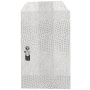 Confezione di carta 7x12 cm - lucertola - Argento - Bianco x1