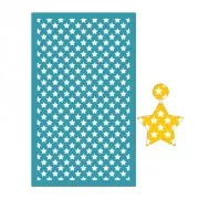 Silk Screen per pasta polimerica 80x140 mm - motivo a stella x1