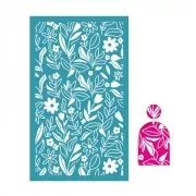 Silk Screen per pasta polimerica 80x140 mm - motivo floreale x1