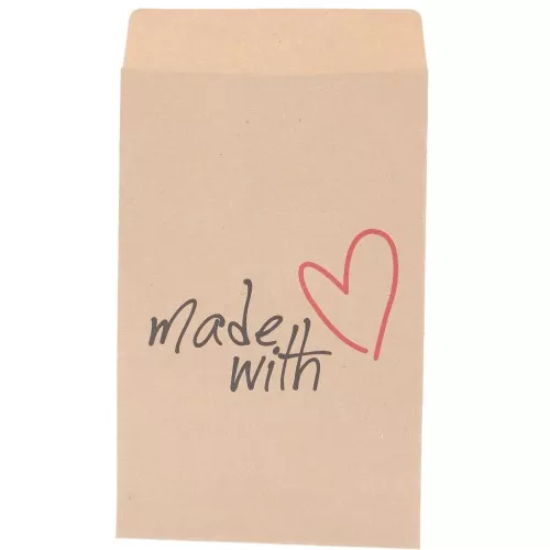 Pochette in carta kraft 7x11 cm - Realizzate con - Marrone x20