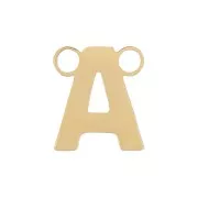 Distanziatore per lettere dell'alfabeto 6x5 mm - A -Acciaio inox 316L dorato x1