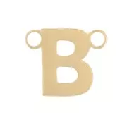 Distanziatore per lettere dell'alfabeto 6x7 mm - B -Acciaio inox 316L dorato x1