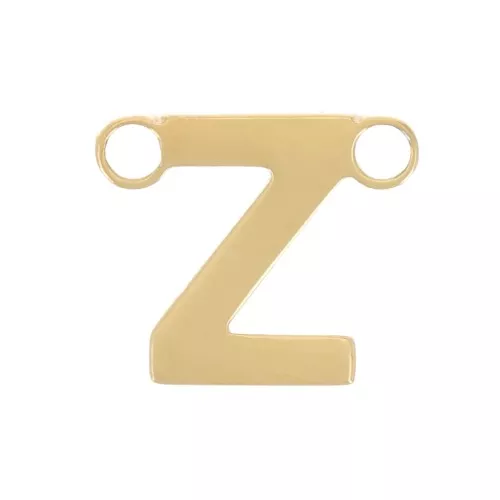 Distanziatore per lettere dell'alfabeto 6x7 mm - Z - Acciaio inox 316L dorato x1