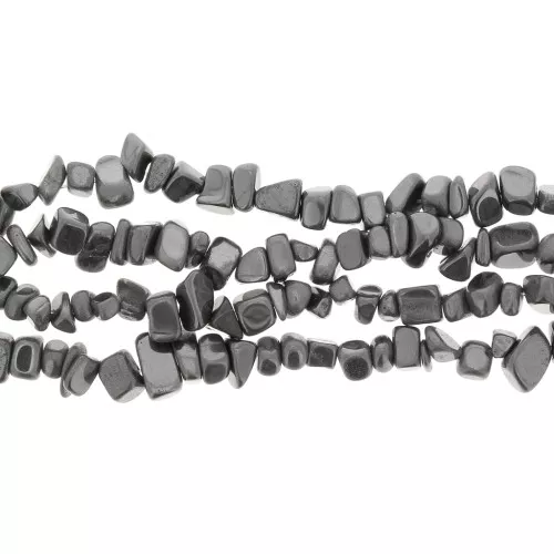 Perle di chips d'Ematite 5 - 8 mm x85 cm