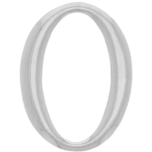 Distanziatore maglia ovale incassata 20x15 mm - Rodio x1