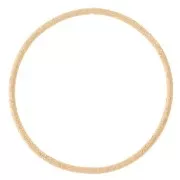 Anello con diamante chiuso rotondo da 19 mm - dorato x1