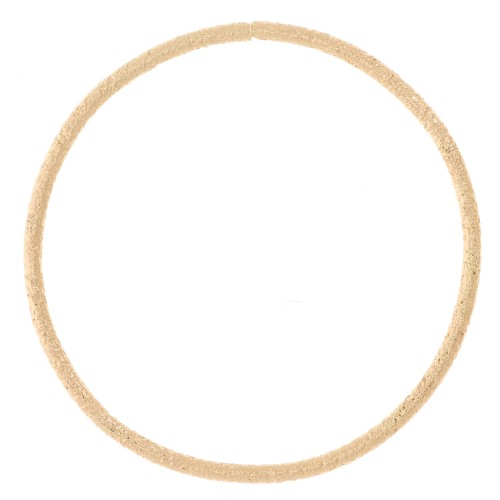 Anello con diamante chiuso rotondo da 19 mm - dorato x1