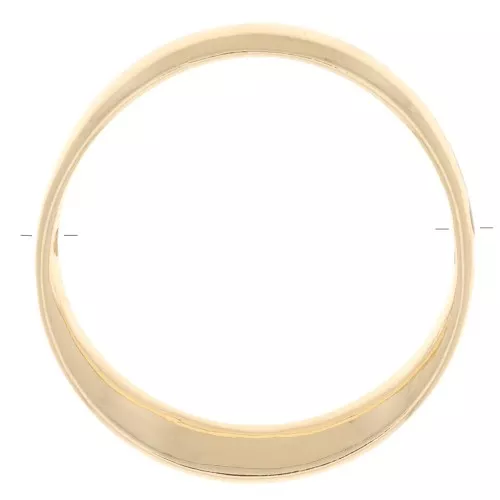 Pendente forma di cerchio cavo 41 mm - dorato x1