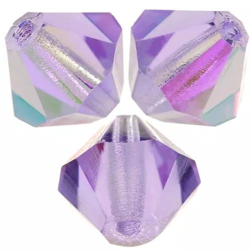 Biconi Preciosa 5 mm - MC Bead Rondell - Violet AB x12