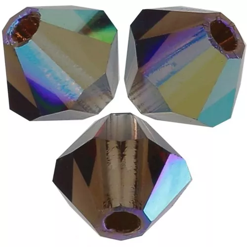 Biconi Preciosa 5 mm - MC Bead Rondell - Smoked Topaz AB x12