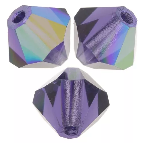 Biconi Preciosa 5 mm - MC Bead Rondell - Deep Tanzanite AB x12