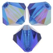 Biconi Preciosa 5 mm - MC Bead Rondell - Capri Blue AB x12