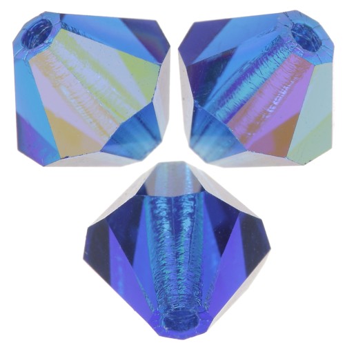 Biconi Preciosa 5 mm - MC Bead Rondell - Capri Blue AB x12