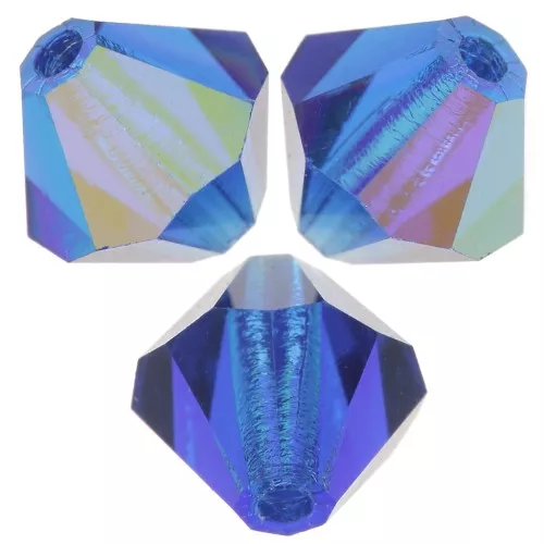 Biconi Preciosa 5 mm - MC Bead Rondell - Capri Blue AB x12