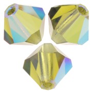 Biconi Preciosa 5 mm - MC Bead Rondell - Olivine AB x12