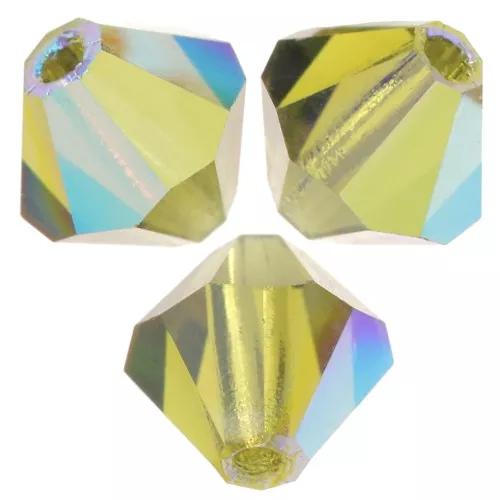 Biconi Preciosa 5 mm - MC Bead Rondell - Olivine AB x12