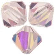 Biconi Preciosa 5 mm - MC Bead Rondell - Light Rose AB x12